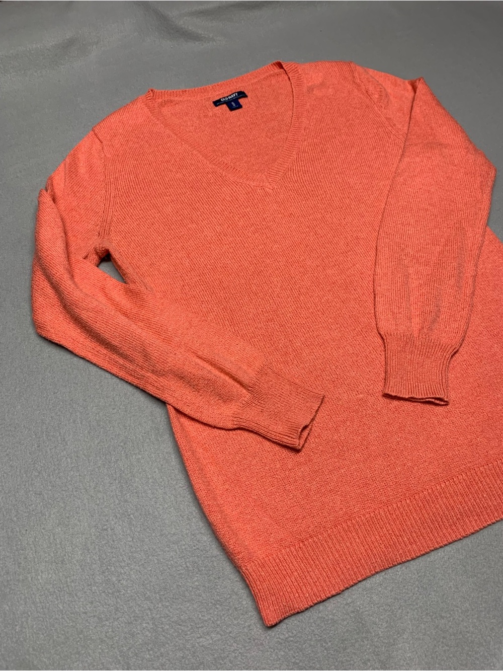 Old Navy Coral V-Neck Sweater
